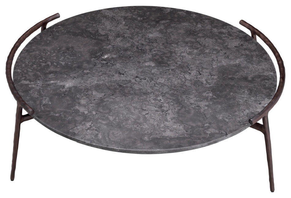 Gray Marble Rustic Coffee Table | Eichholtz Arca