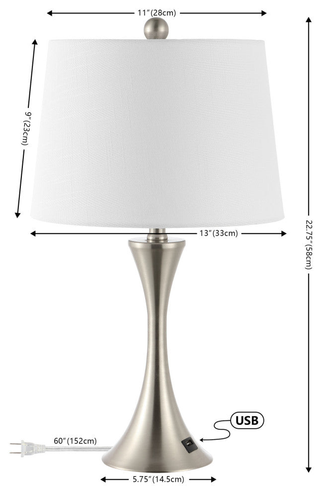 JONATHAN Y Lighting JYL6621 Pack of (2) Bennett 23" Tall LED - Brass Gold