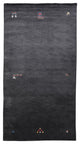 HAND KNOTTED LOOM WOOL ECO - FRIENDLY AREA RUGS - Charcoal,Contemporary