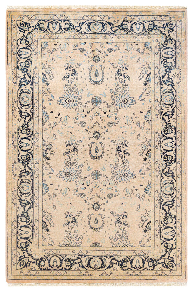 Mogul, One-of-a-Kind Hand-Knotted Area Rug Beige, 4' 8 x 7' 2
