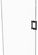 Contemporary 6" Twisted Accent Back to Back Shower Door Pull, Matte Black