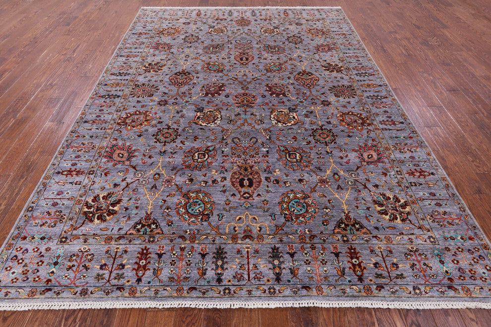 Persian Tabriz Handmade Wool Rug 8' 3" X 11' 3" - Q12911