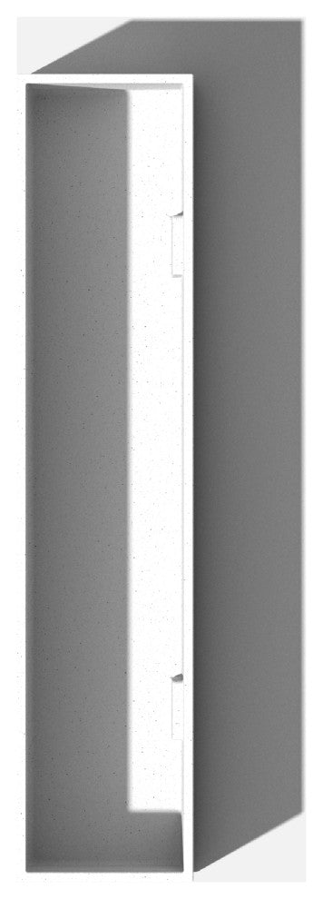 GEO Series Plastic Planter, White, Short, 1 Pack