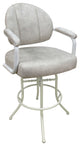 Swivel Tilt Metal Counter 26" 30" Bar Stool M-70, Outlier Stucco - White, 30"