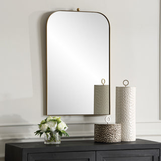 Uttermost Cassidy Brass Arch Mirror