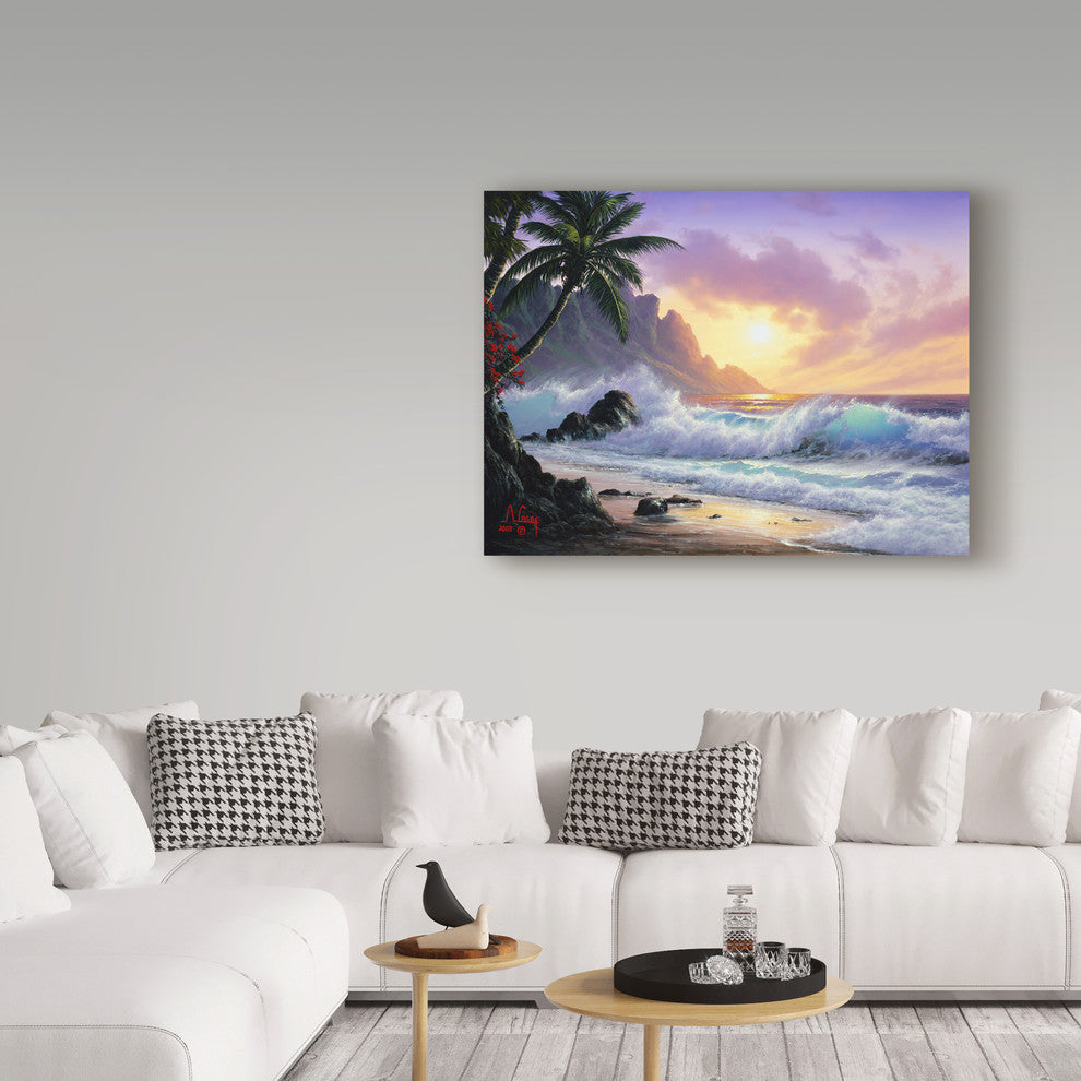 "Sunset Beach 1" by Anthony Casay, Canvas Art, 24"x18"
