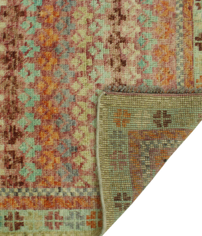 Balochi Greta Purple/Gray Rug, 4'9x6'6