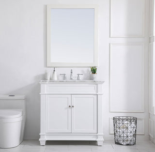 Weston Single Bathroom Vanity Set, White, 36