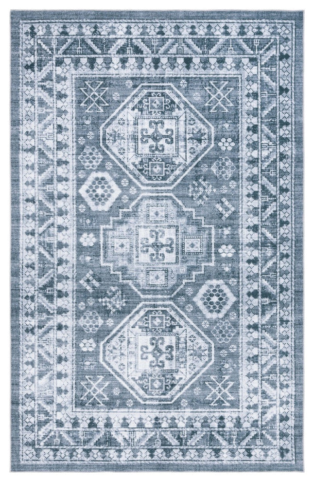 Safavieh Arizona Machine-Washable Collection ARZ108 Rug, Grey Green/Ivory, 9'x12'