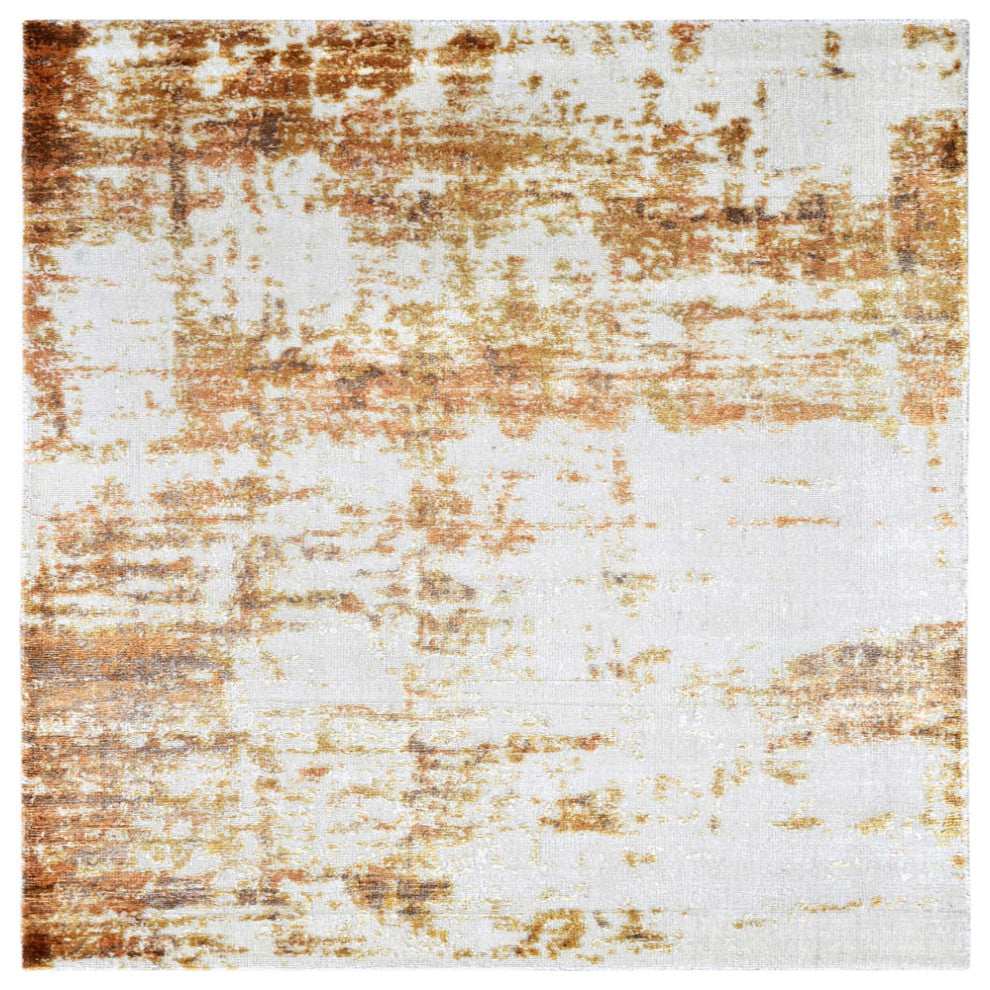 Ahgly Company Indoor Square Mid-Century Modern Area Rugs, 3' Square