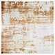 Ahgly Company Indoor Square Mid-Century Modern Area Rugs, 3' Square