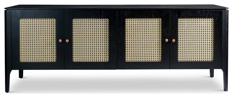 Modern Brazilian, Missione, Cane Buffet, Ebano/Natural