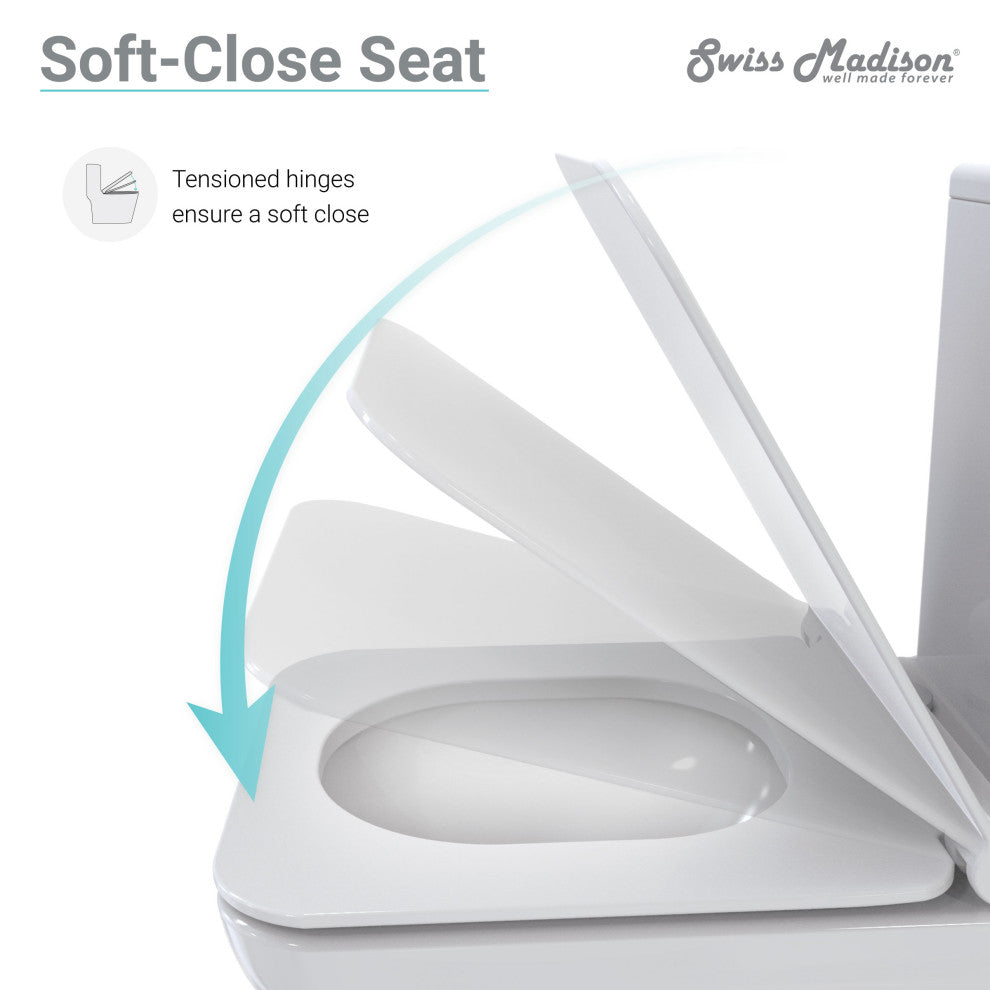 Carre One Piece Square Toilet, Touchless