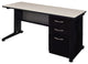 Fusion 72"X30" Single Pedestal Desk, Maple