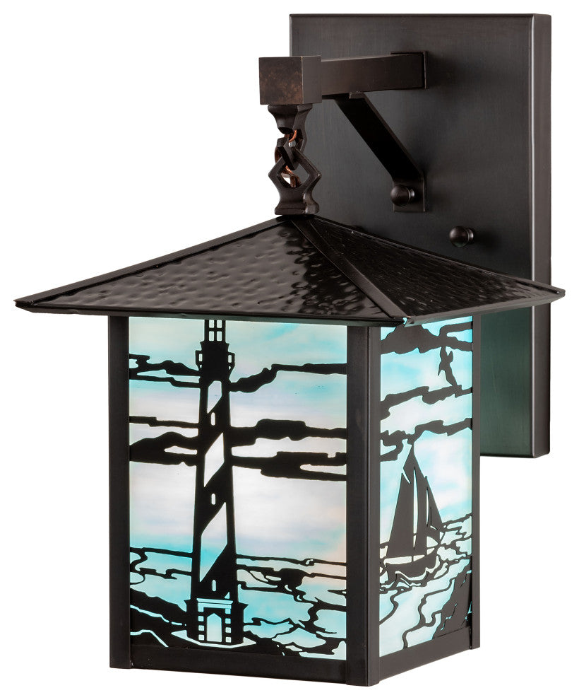 9 Wide Seneca Lighthouse Sailboat Wall Sconce