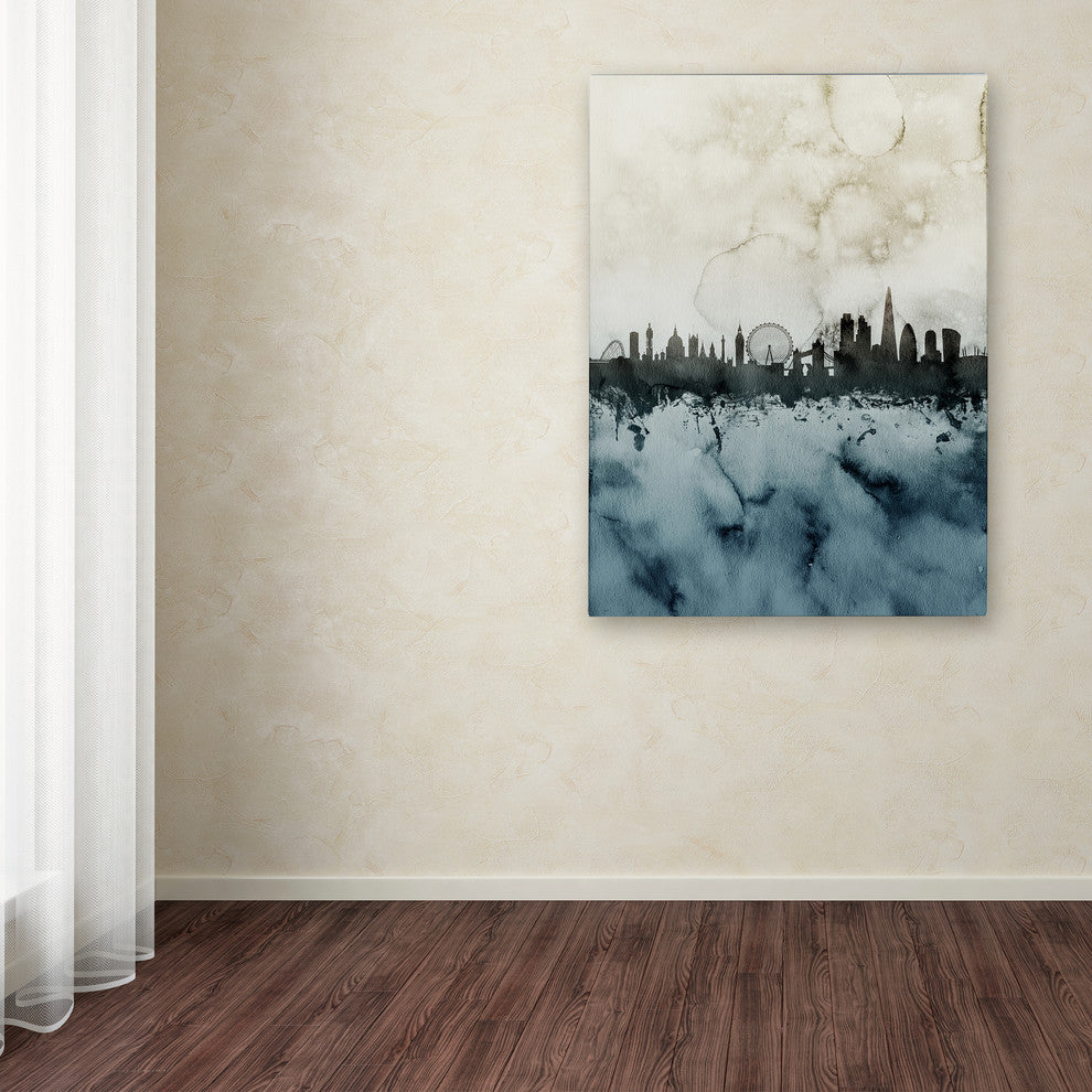 Michael Tompsett ''London Skyline Tall 3'' Canvas Art, 14x19