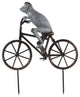 SPI Home Frog on Bicycle Garden Sculpture