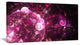 Pink on Black World Bubbles, Floral Canvas Art Print, 40x20
