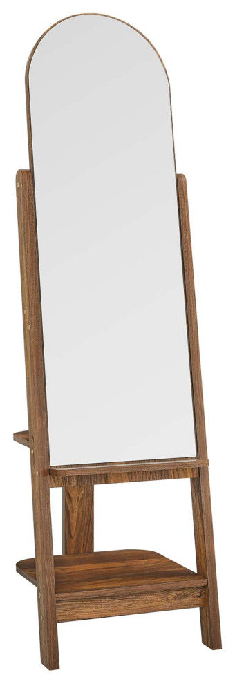 Ascend Standing Mirror, Walnut