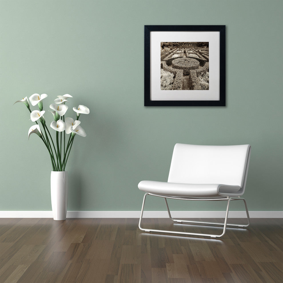 Alan Blaustein ''Tuscan Giardini I'' Art, Black Frame, White Mat, 16x16