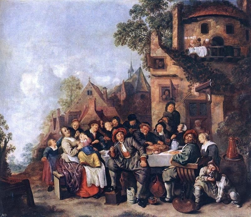 Jan Miense Molenaer Tavern of the Crescent Moon Wall Decal