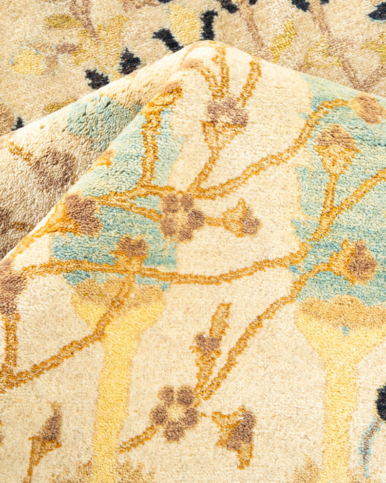Mogul, One-of-a-Kind Hand-Knotted Area Rug Ivory, 8' 0" x 8' 2"