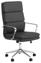 High Back Upholstered Office Chair, Black