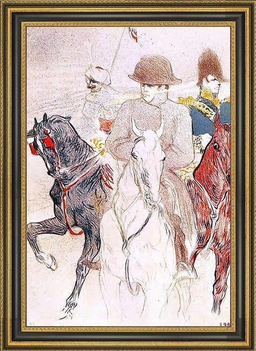 Henri De ToulouseLautrec Napoleon Bonapart Framed Premium Canvas Print, 16"x24"