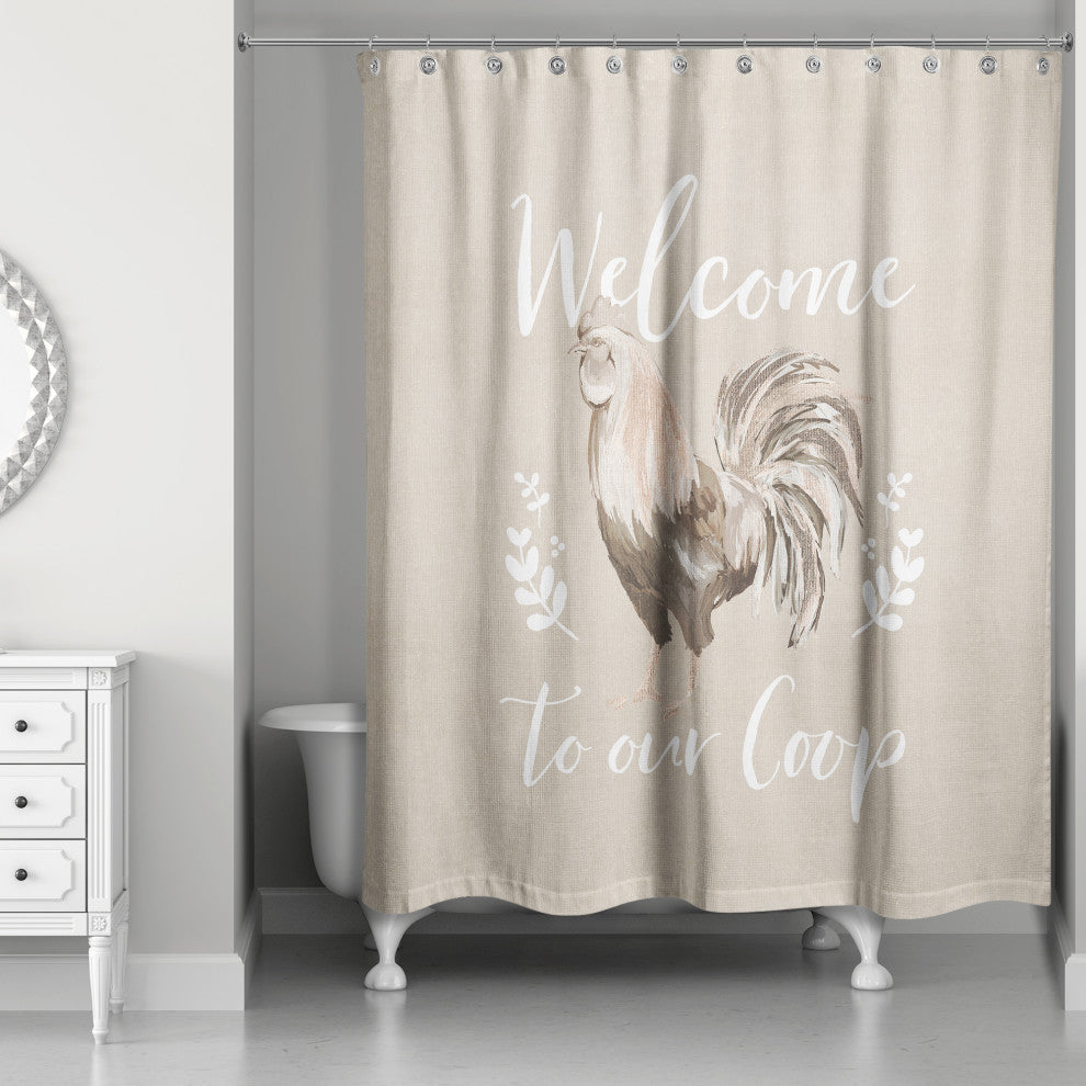 Welcome to our Coop 71x74 Shower Curtain