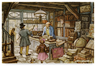 Anton Pieck 'Vintage Book Store' Canvas Art