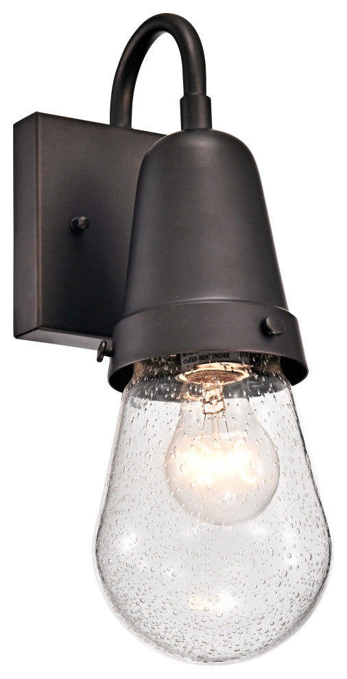 CHLOE Lighting Jeffree Transitional 1-Light Rubbed Bronze Outdoor Wall Sconce
