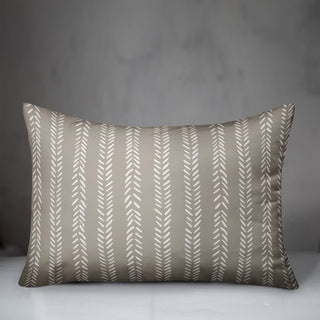 Gray Petal Lines 14x20 Indoor/Outdoor Pillow
