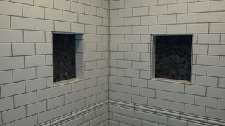 Premium Sliced Charcoal Black Pebble Tile with Mesh Backing, 12x12 Sheet