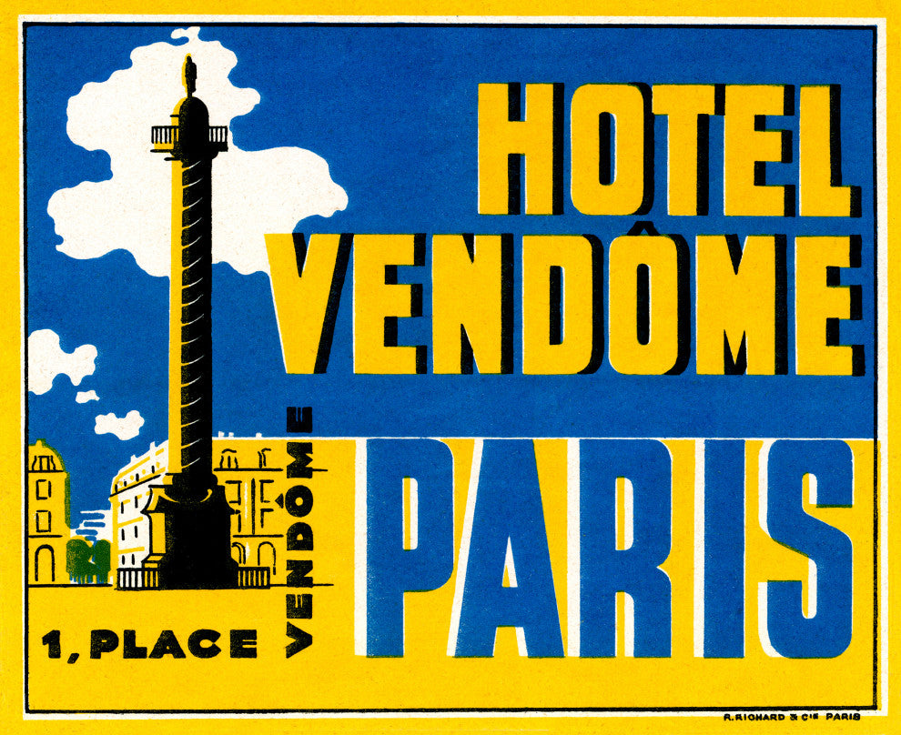 Contemporary Modern Transitional Fine Art,  HOTEL VENDOME, PARIS
