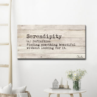 Ready2HangArt 'Define Serendipity' Inspirational Canvas Art, 18"x36"