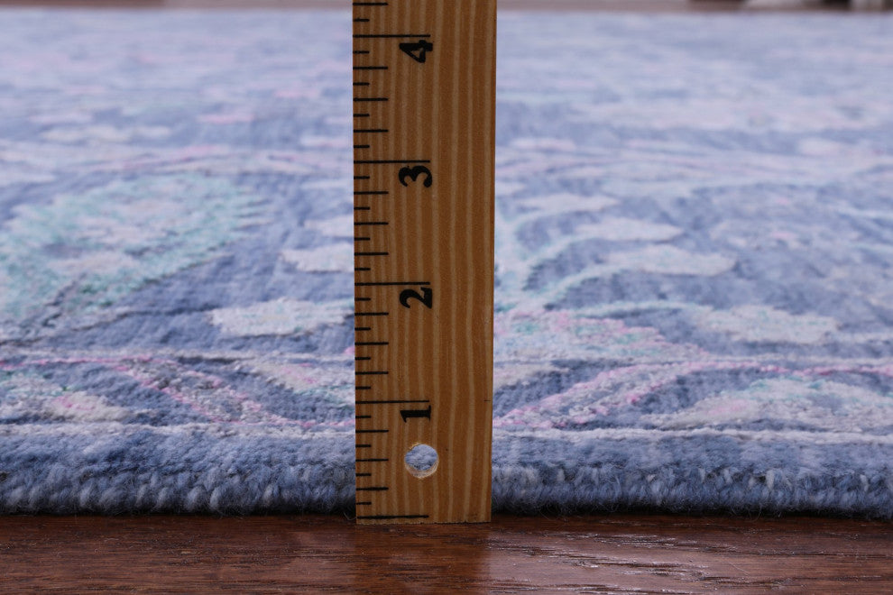 9' 11" X 15' 9" Persian Hand Knotted Wool and Silk Rug Q11887