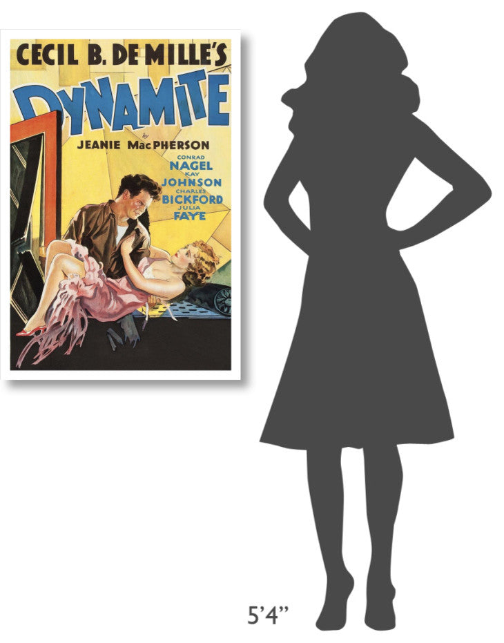 "Vintage Film Posters: Dynamite" Digital Paper Print, 26"x38"