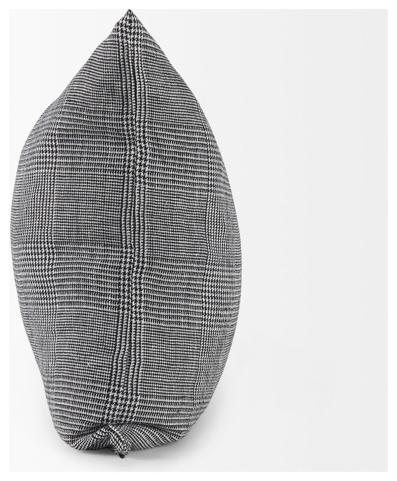 White and Black Pattern Throw Pillow Cover