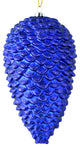 Vickerman N187322D 10" Cobalt Blue Matte Glitter Pinecone Christmas Ornament