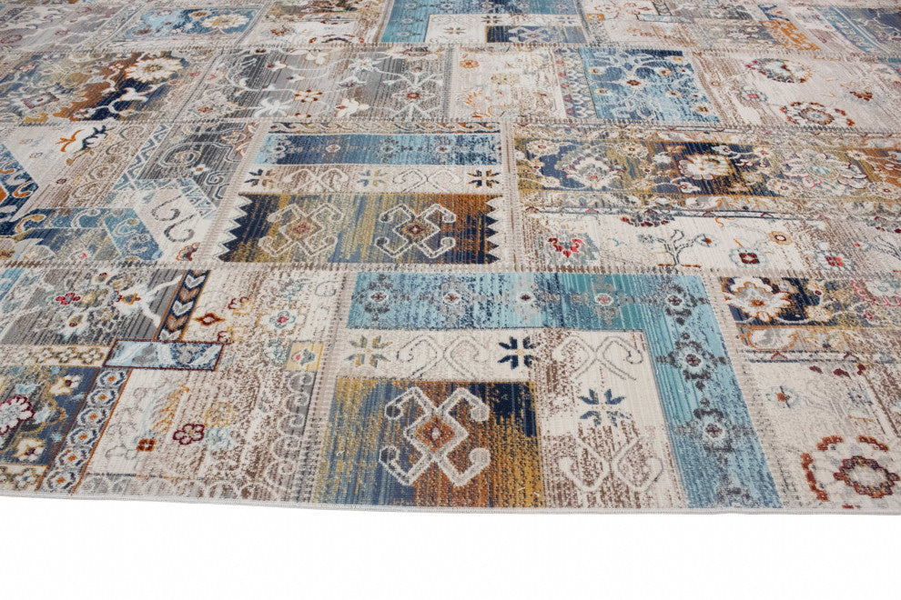 Noori Rug Low-Pile Cecil Ivory/Blue Rug
