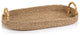 Timor Multipurpose Abaca Tray with Bamboo Handles, Large