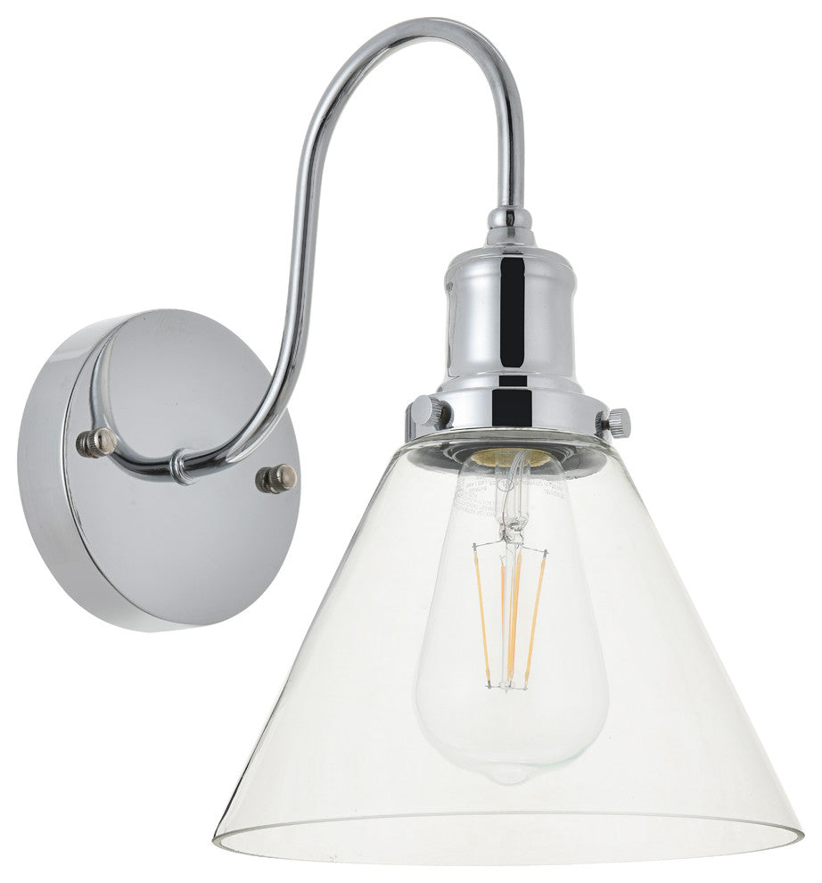 Chrome Finish 1-Light Wall Sconce