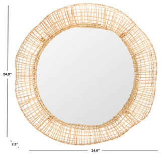 Safavieh Alia 24" Mirror, Natural