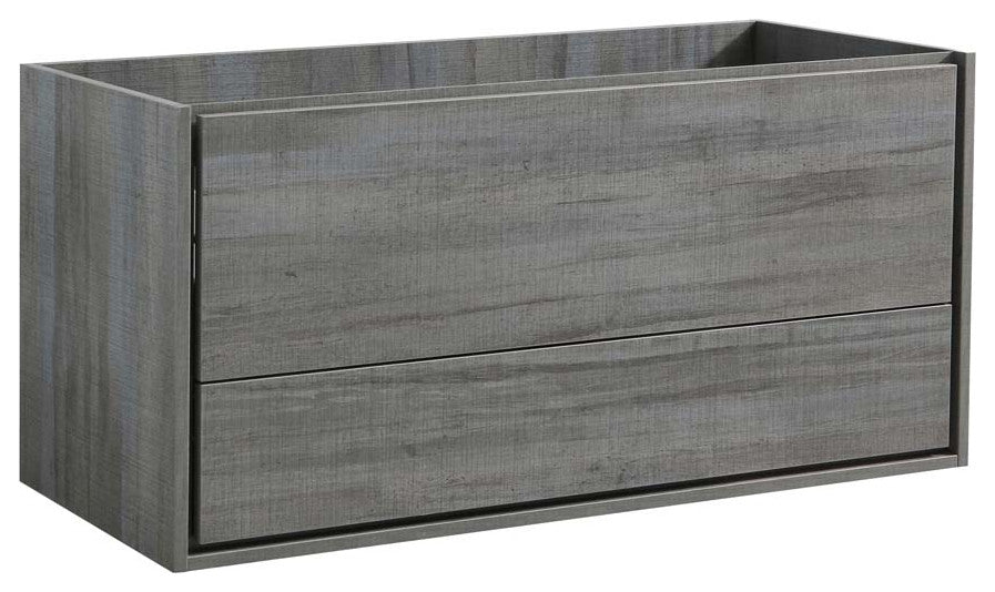 Fresca Catania 48" Ocean Gray Wall Hung Double Sink Cabinet