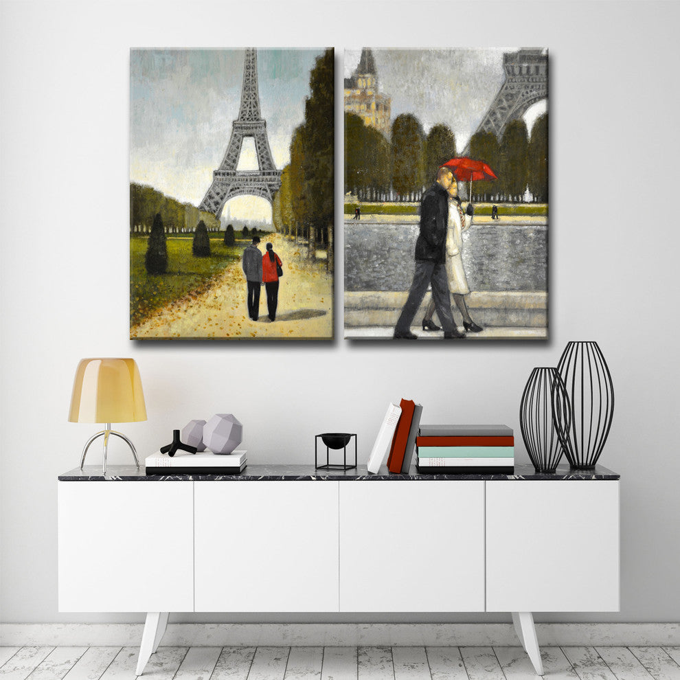 Ready2HangArt 'Romantic Stroll I/II' by Norman Wyatt Jr. 2 Piece,, 40"x60"