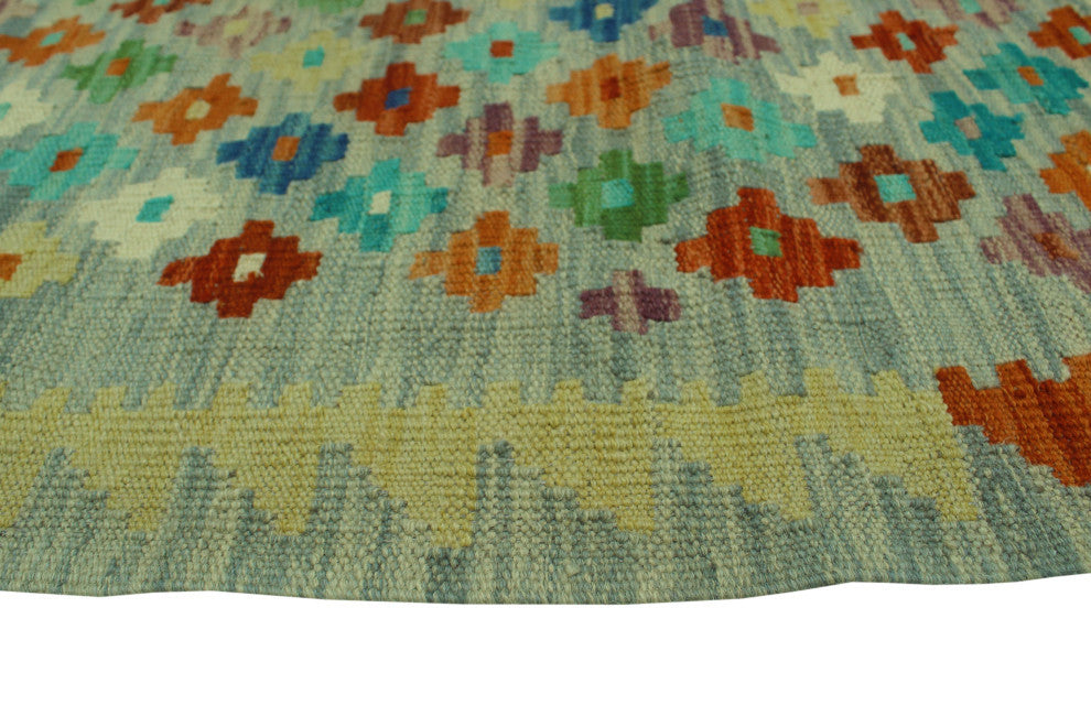 Sangat Kilim Kute Gray/Rust Rug, 3'5x4'10