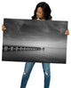 End of the Pier Landscape Photo, Beach Unframed Wall Art Print, 24" X 36"