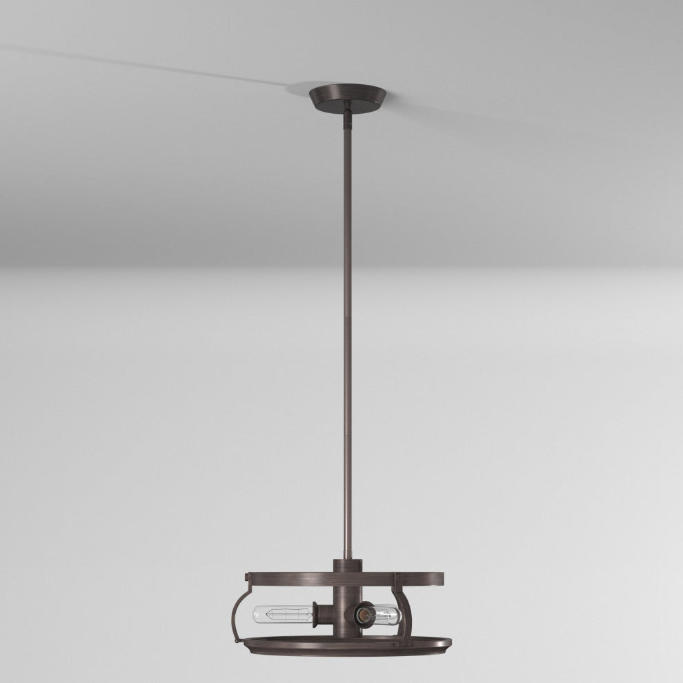 Eaton 3-Light Pendant, Satin Copper Bronze