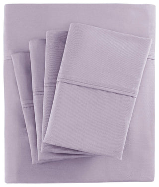 Madison Park 800 Thread Count Cotton-Blend Sateen 6-Piece Sheet Set, Purple