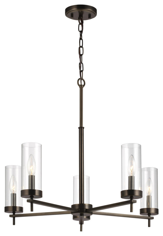 Zire 5-Light Chandelier, Brushed Oil Rubbed Bronze